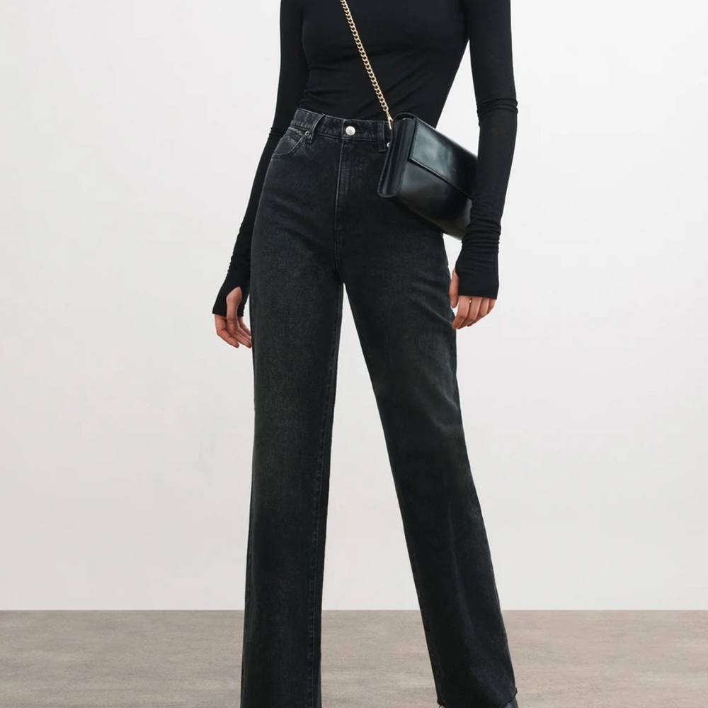 Elegant Black Flare Women's Jeans
